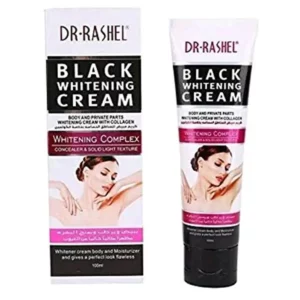 Dr Rashel Black Whitening Cream with Collagen for Body and Private Parts for Girls & Women 100ml