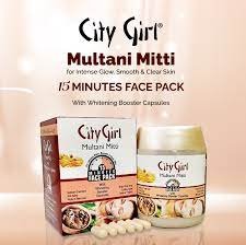 Multani Mitti Jar with Capsule City Girl