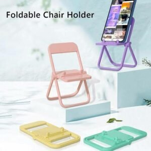 Phone Mount Multipurpose Desktop Foldable Phone Stand Holder Cute Chair Shaped Foldable Lazy Phone And Ipad Holder, Portable Design Mobile Phone Holder, Foldable Support Desk Mobile Phone Stand