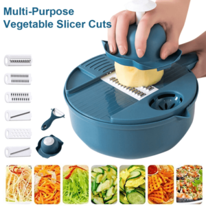 Multifunctional Vegetable Cutter Shredders Slicer With Basket Fruit Potato Chopper Carrot Grater Slicer Vegetable Cutting Tools